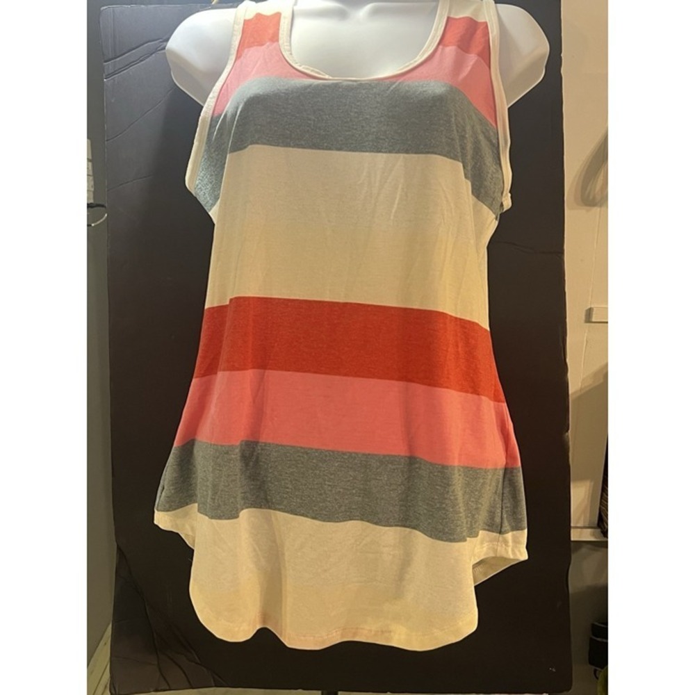 NWT LULAROE MULTI COLOR‎ STRIPED TANK TOP SIZE SMALL (2160)